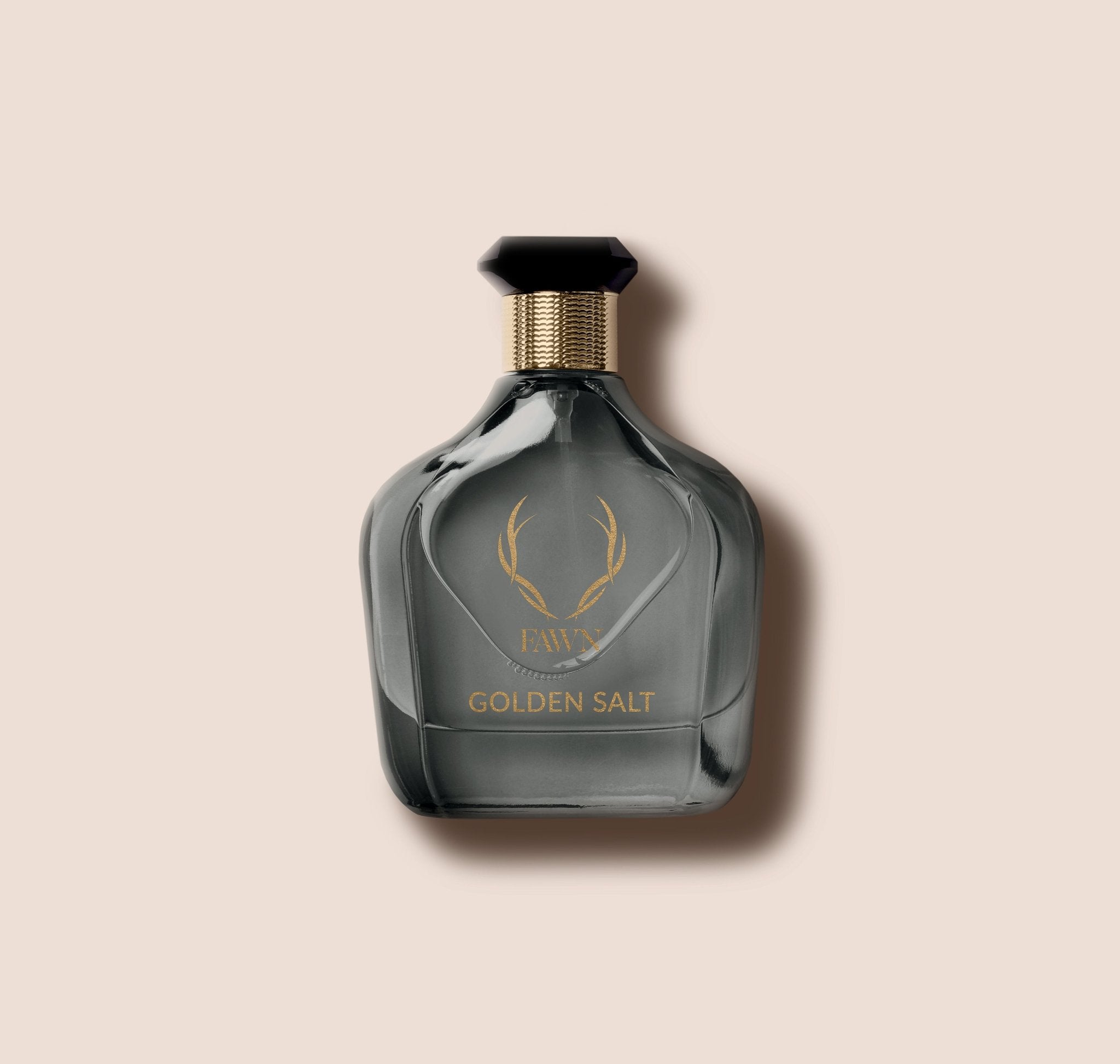 Golden Salt perfume bottle front view by Fawn.