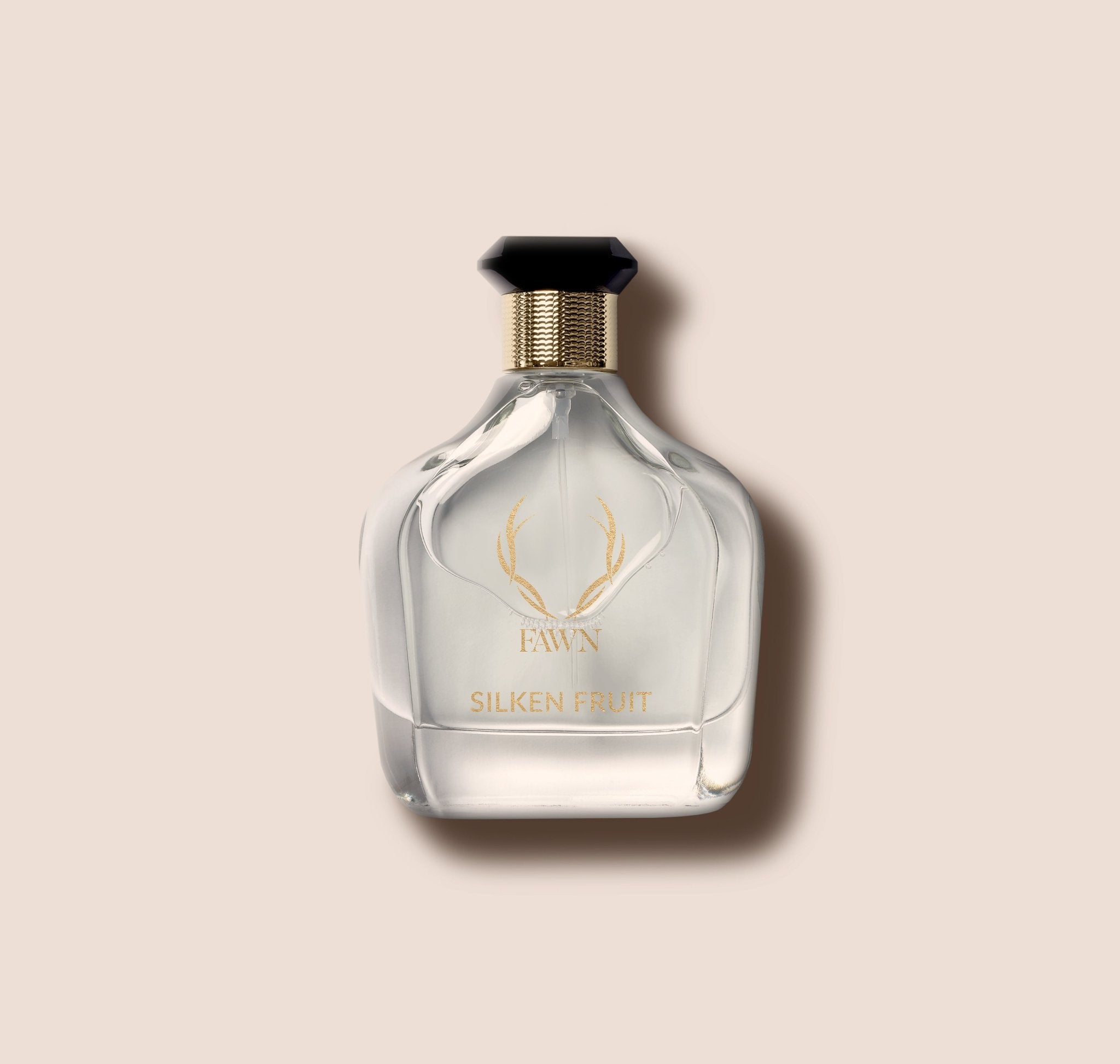 Silken Fruit perfume bottle front view by Fawn.