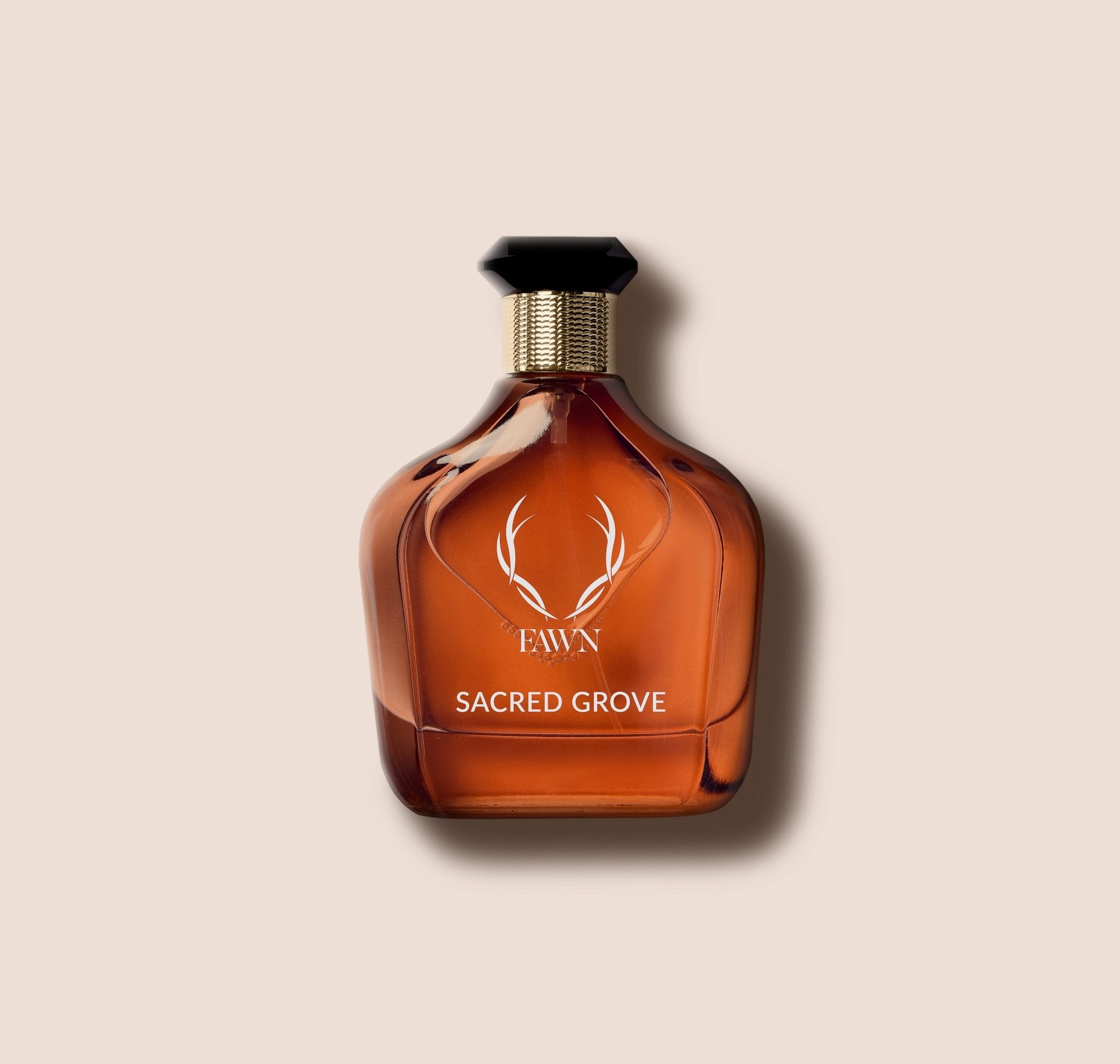 Sacred Groove perfume bottle front view by Fawn.